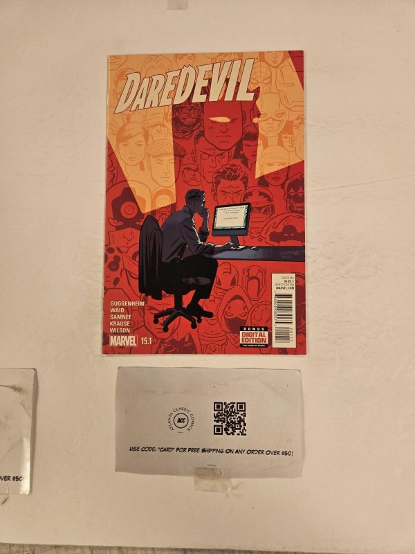 Daredevil #15.1 (Marvel Comics), raw comic book in NM condition — front cover