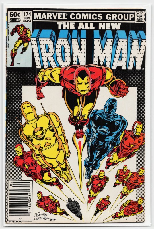 Iron Man #174 (Marvel Comics, 1983), raw, ungraded comic book — front cover