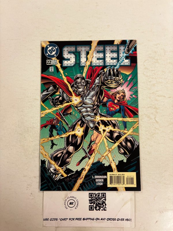 Steel #22 (DC Comics), raw comic book in NM condition — front cover