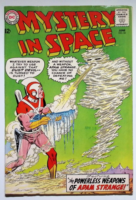 Mystery in Space #84 (DC Comics, 1963), raw, ungraded comic book — front cover