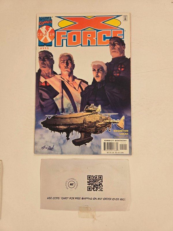 X-Force #111 (Marvel Comics), raw comic book in NM condition — front cover