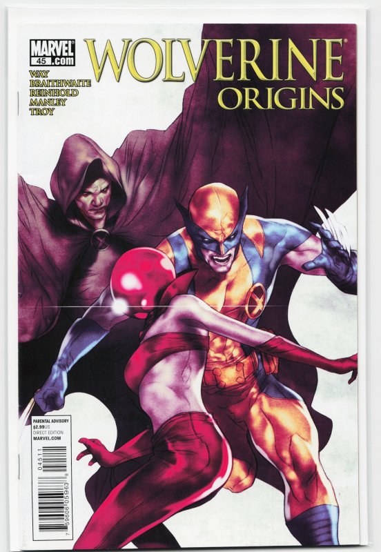 Wolverine: Origins #45 (Marvel Comics, 2010), raw, ungraded comic book — front cover
