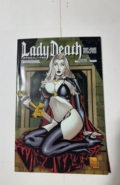 Lady Death: Apocalypse #0 (Coffin Comics, 2015), raw comic book in NM condition — front cover
