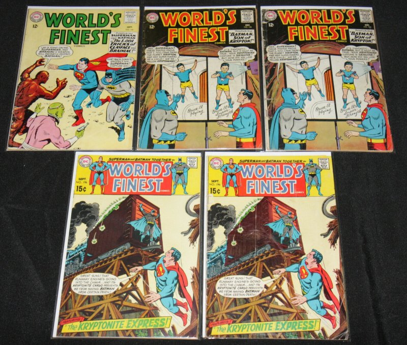 DC Silver-Bronze Age World's Finest Comics 14 Mid Grade Comic Lot Vg-Fn Batman (DC Comics), raw comic book in FN condition — front cover