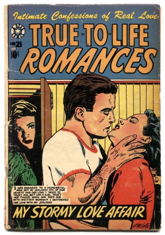 True-To-Life Romances #21 (1954), raw, ungraded comic book — front cover