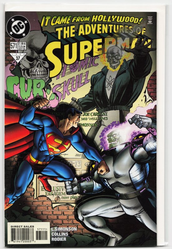 Adventures of Superman #571 (DC Comics, 1999), raw, ungraded comic book — front cover
