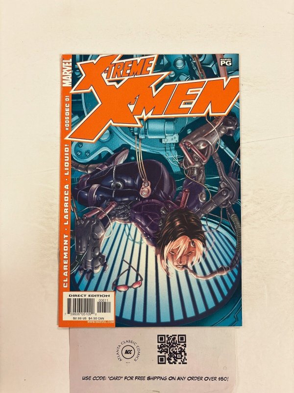 X-Treme X-Men #6 (Marvel Comics, 2001), raw comic book in NM condition — front cover