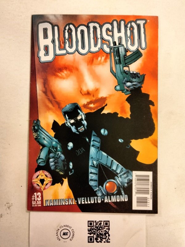 Bloodshot #13 (Valiant Comics), raw comic book in NM condition — front cover