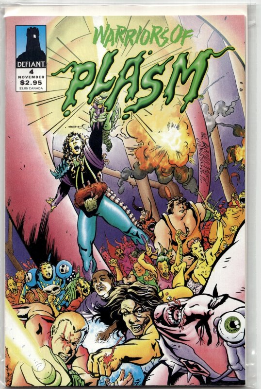 Warriors of Plasm #4 (Image Comics, 1993), raw, ungraded comic book — front cover