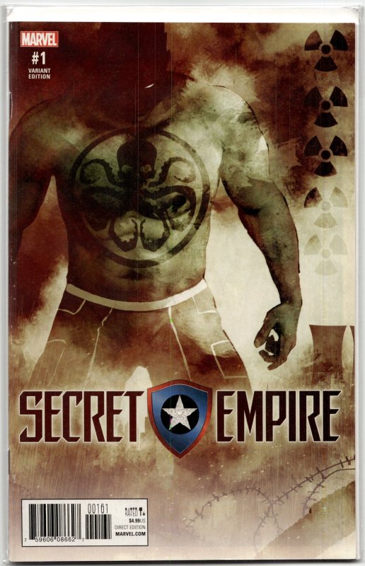 Secret Empire #1 (2017), raw, ungraded comic book — front cover