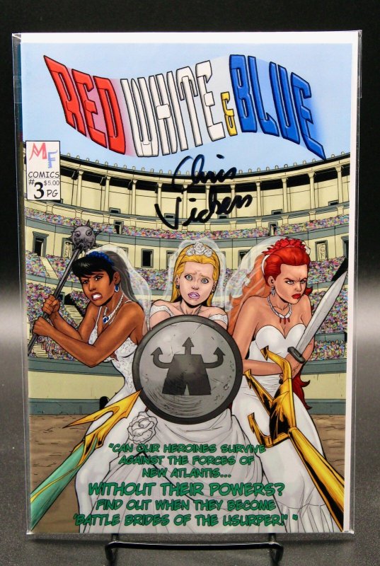 Red White & Blue #3 (2017), raw, ungraded comic book — front cover