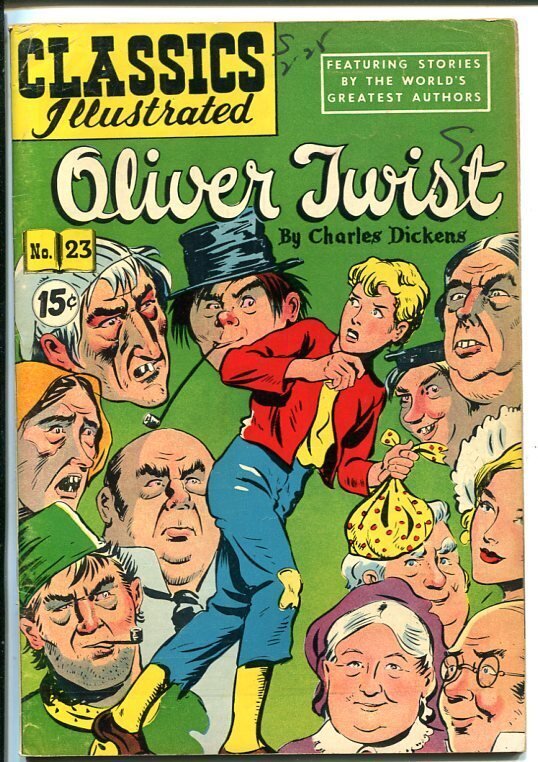 Classics Illustrated #23 (Gilberton), raw, ungraded comic book — front cover