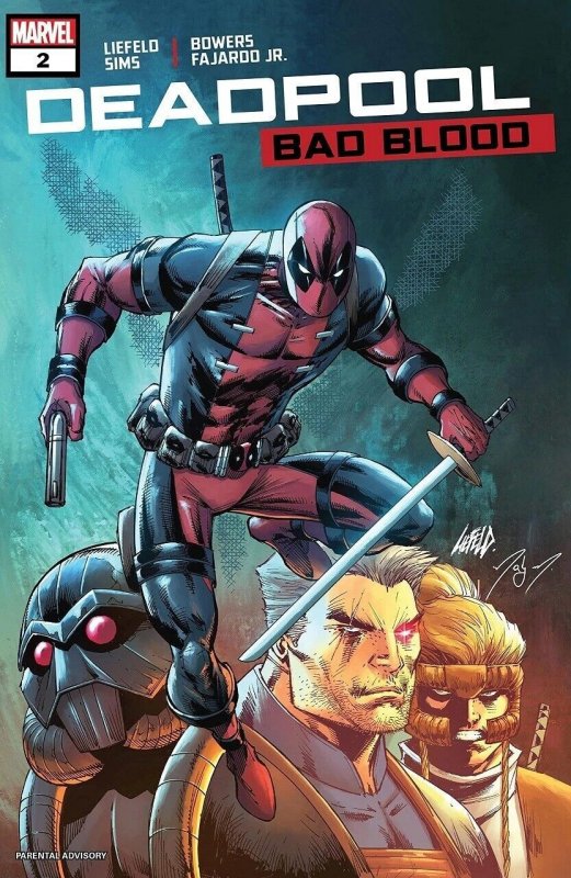Deadpool: Bad Blood #2 (2022), raw comic book in NM condition — front cover