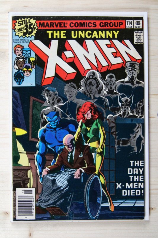 The Uncanny X-Men #114 (Marvel Comics, 1978), raw comic book in VF- 7.5 condition — front cover