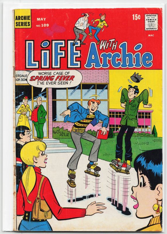 Life with Archie #109 (Archie Comics, 1971), raw, ungraded comic book — front cover
