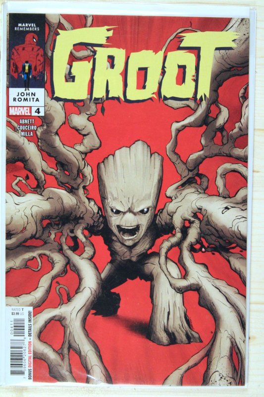 Groot #4 (Marvel Comics, 2023), raw comic book in NM+ 9.6 condition — front cover