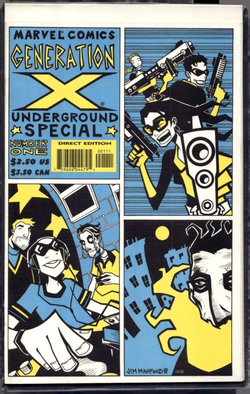 Generation X Underground (1998) Generation X (Marvel Comics, 1998), raw, ungraded comic book — front cover