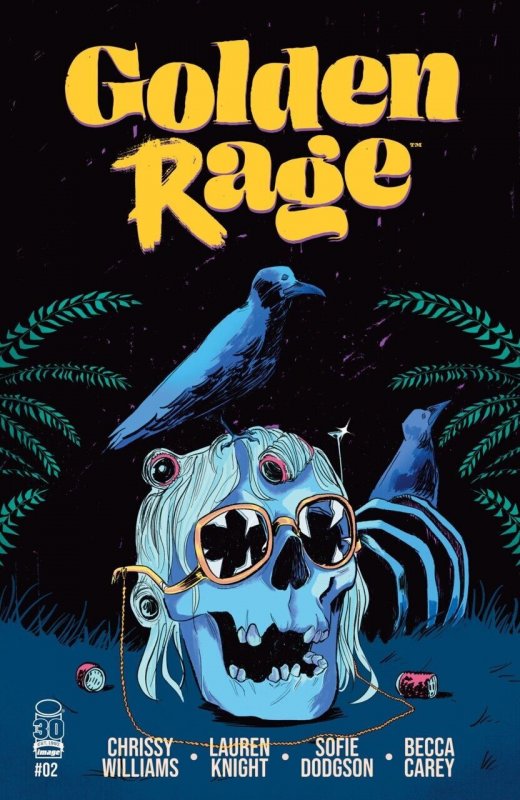 Golden Rage #2 (Image Comics, 2022), raw comic book in VF/NM condition — front cover