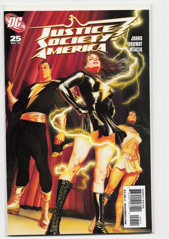 Justice Society of America #25 (DC Comics, 2009), raw, ungraded comic book — front cover