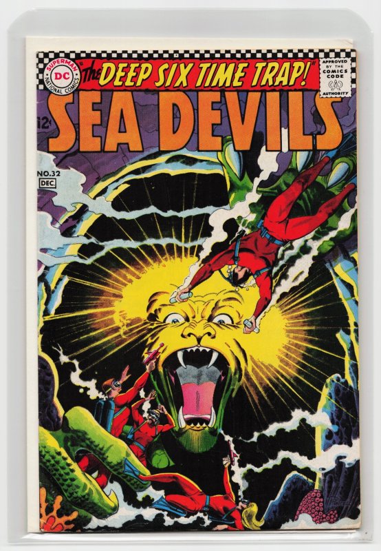Sea Devils #32 (1966), raw, ungraded comic book — front cover