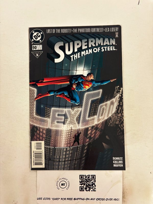 Superman Man of Steel #90 (DC Comics), raw comic book in VF condition — front cover
