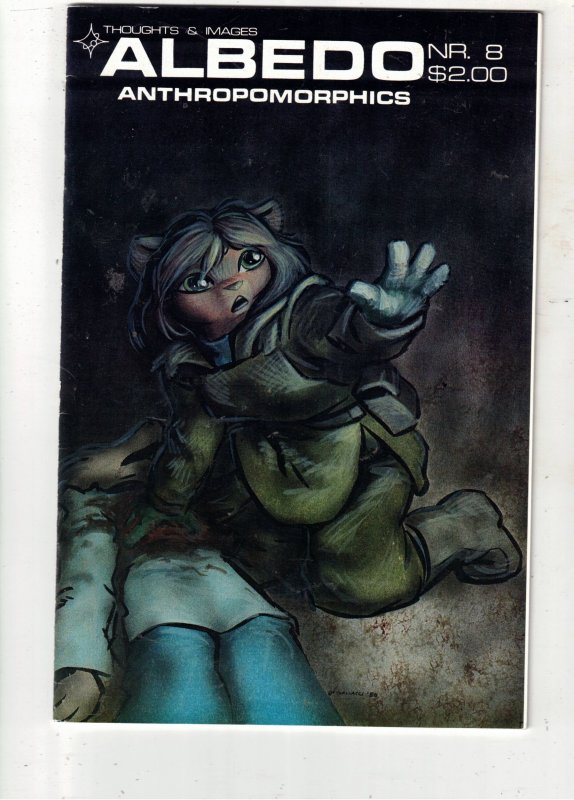 Albedo #8 (1986), raw comic book in NM- condition — front cover