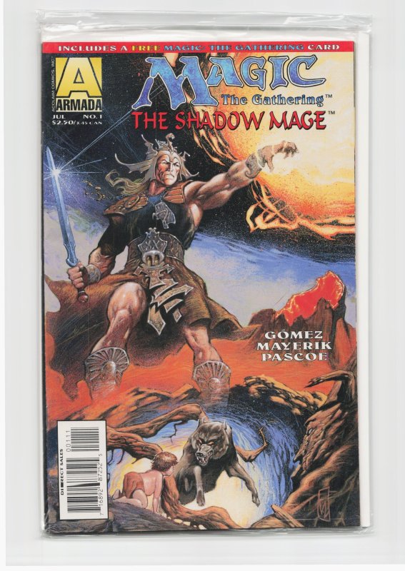 Magic the Gathering--The Shadow Mage #1 (Acclaim Comics, 1995), raw, ungraded comic book — front cover
