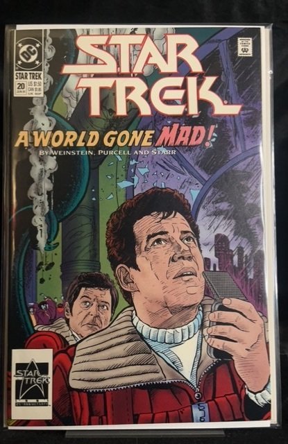 Star Trek #20 (DC Comics, 1991), raw, ungraded comic book — front cover