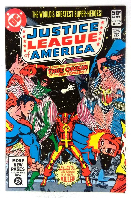Justice League of America #192 (DC Comics, 1981), raw comic book in NM- condition — front cover