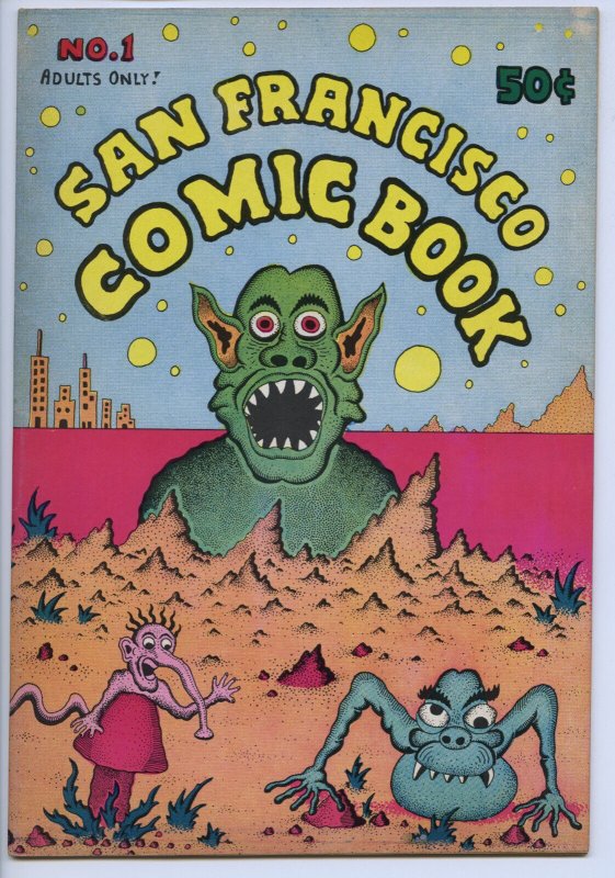 SAN Francisco Comic Book #1 - 6.0, OW-W - Comix - 1st Print - Crumb, raw comic book in 6.0 condition — front cover