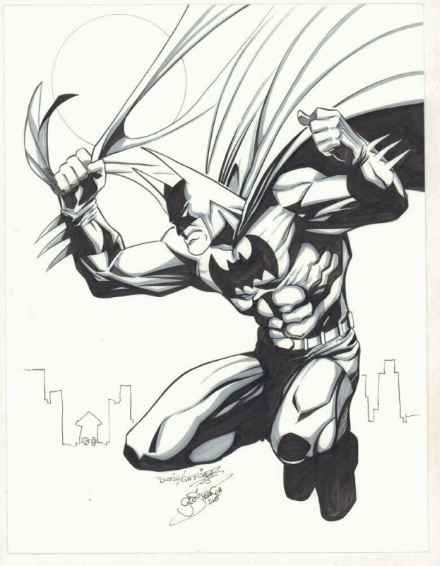 Batman Commission - 2005 Signed art by GW Fisher (2005), raw, ungraded comic book — front cover