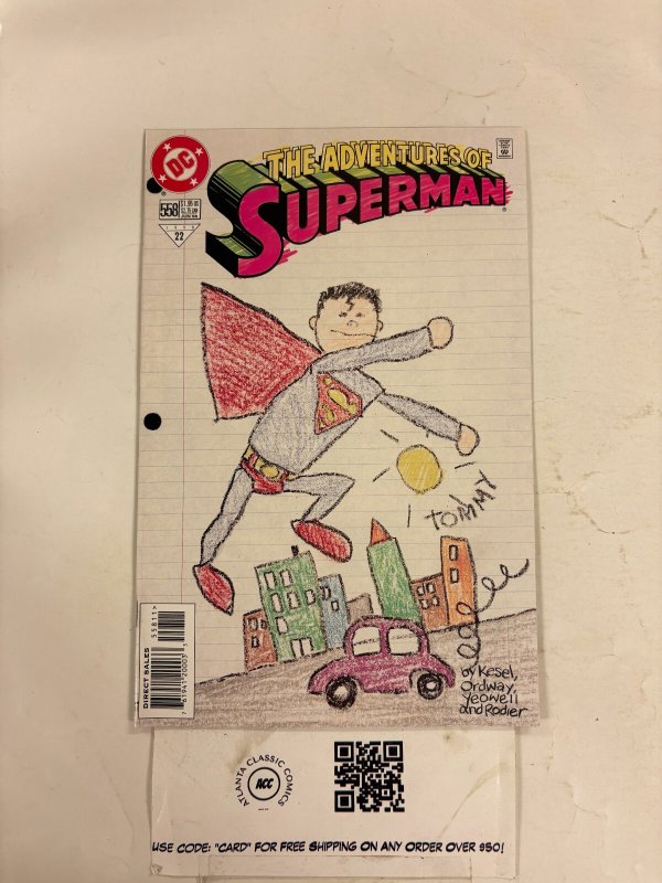 Adventures of Superman #558 (DC Comics, 1998), raw comic book in NM condition — front cover