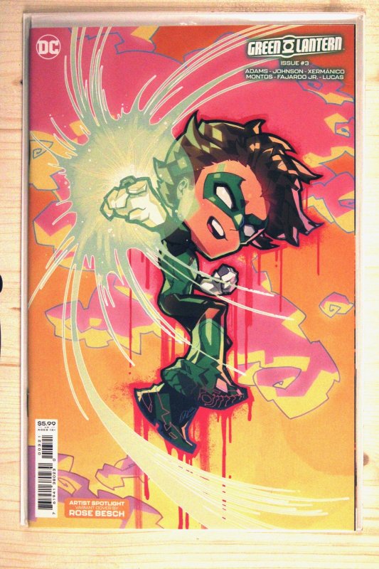 Green Lantern #3 (DC Comics, 2023), raw comic book in NM+ 9.6 condition — front cover