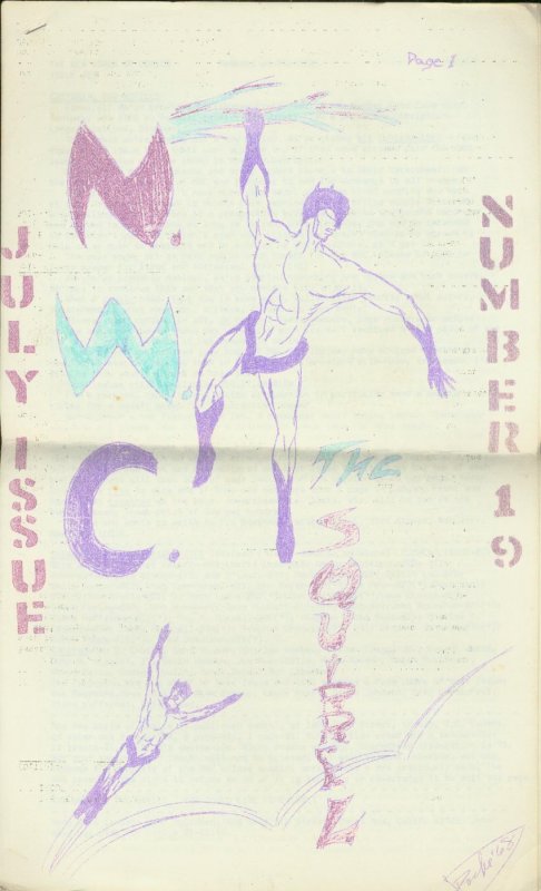 New World of Comics-Fanzine #19, raw comic book in VG/FN condition — front cover