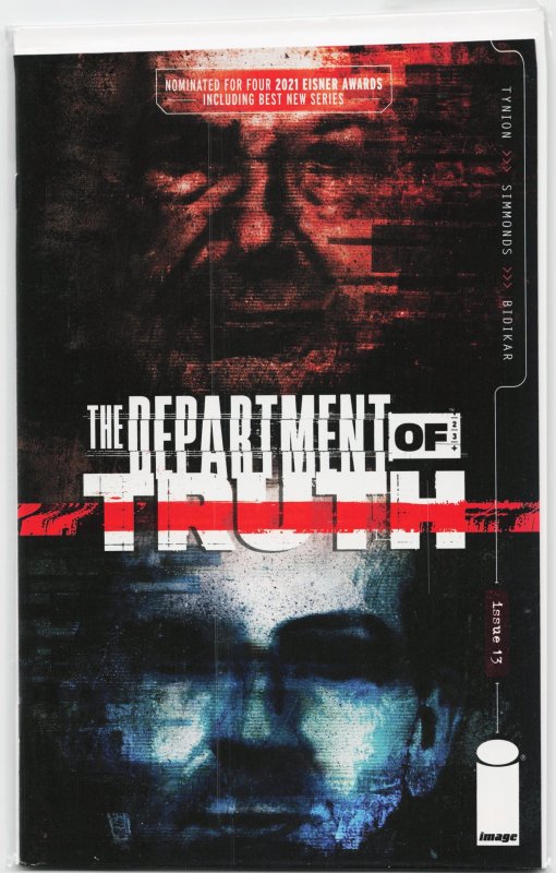 The Department of Truth #13 (Image Comics, 2021), raw, ungraded comic book — front cover