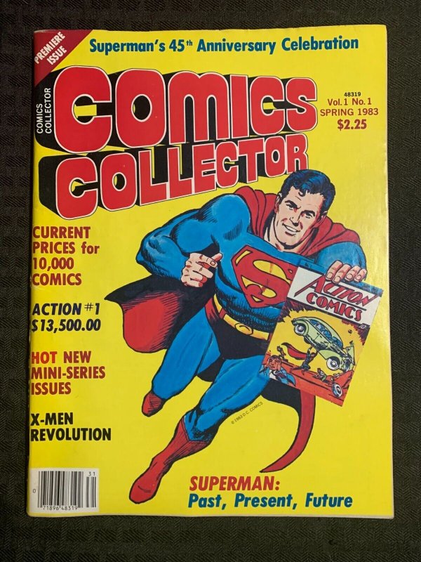 1983 Comics Collector Magazine #1 (1983), raw comic book in VG/FN 5.0 condition — front cover