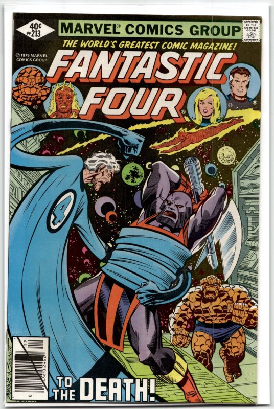 Fantastic Four #213 (Marvel Comics, 1979), raw, ungraded comic book — front cover