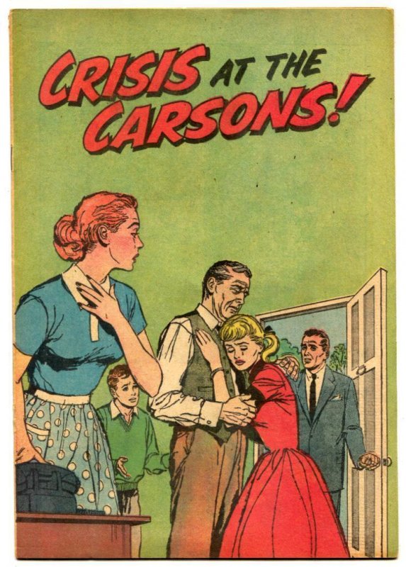 Crisis at the Carsons--#--1958--COMIC BOOK--Pictorial Media--VF, raw comic book in VF condition — front cover