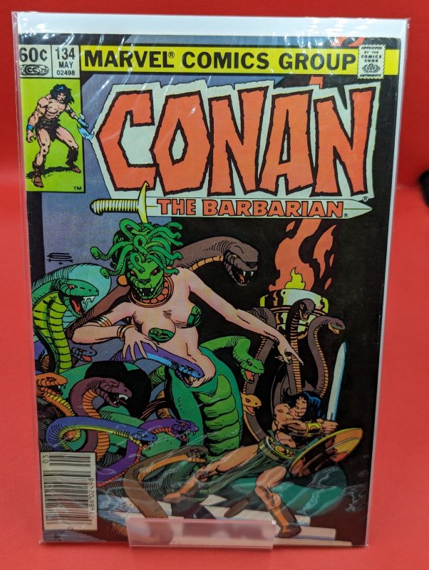 Conan the Barbarian #134 (Marvel Comics, 1982), raw, ungraded comic book — front cover