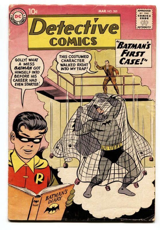 Detective Comics #265 (DC Comics, 1959), raw comic book in VG condition — front cover