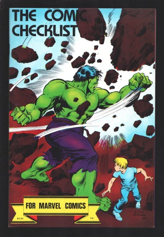Comic Checklist for Marvel Comics 1982-Gary Berman-A way to Organize Your Col... (Marvel Comics, 1982), raw, ungraded comic book — front cover