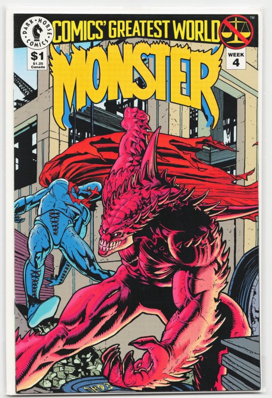 Comics' Greatest World: Arcadia #4 (Dark Horse Comics, 1993), raw, ungraded comic book — front cover