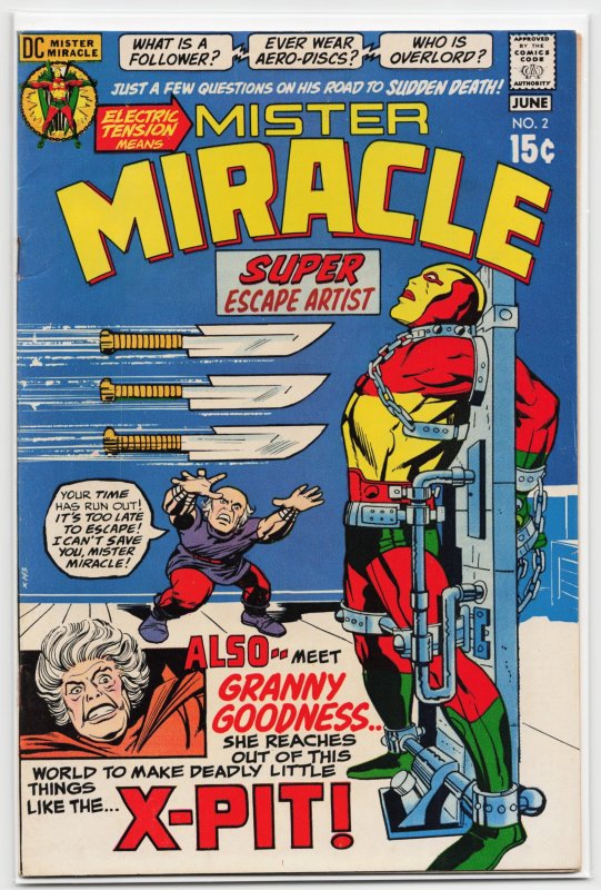 Mister Miracle #2 (DC Comics, 1971), raw, ungraded comic book — front cover
