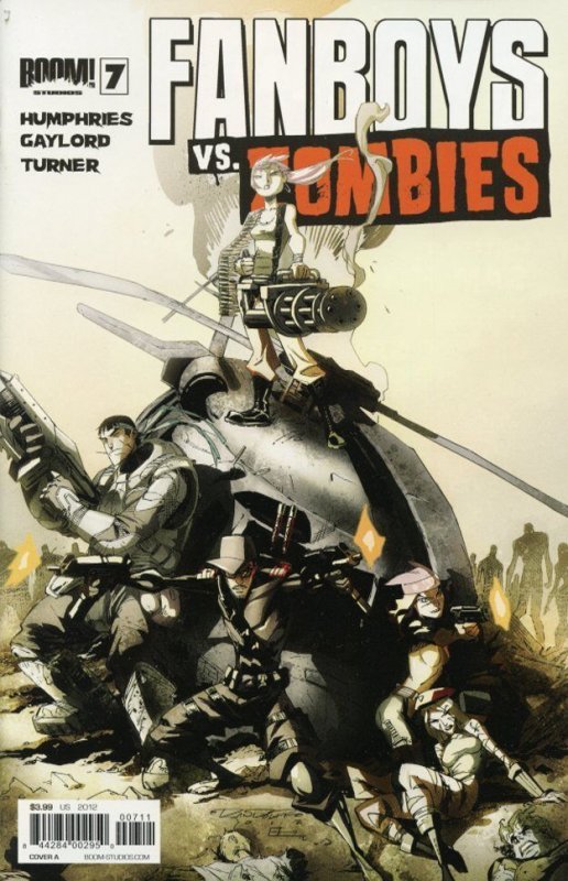 Fanboys vs. Zombies #7 (Boom! Studios), raw, ungraded comic book — front cover