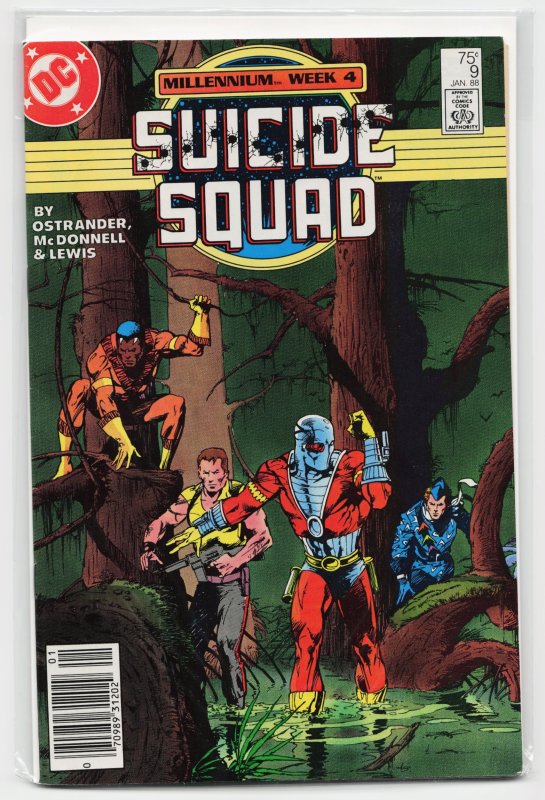 Suicide Squad #9 (DC Comics, 1988), raw, ungraded comic book — front cover