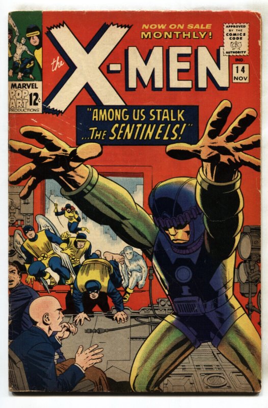 X-Men #14 - 1965 - Marvel - VG - Comic Book (Marvel Comics, 1965), raw comic book in VG condition — front cover