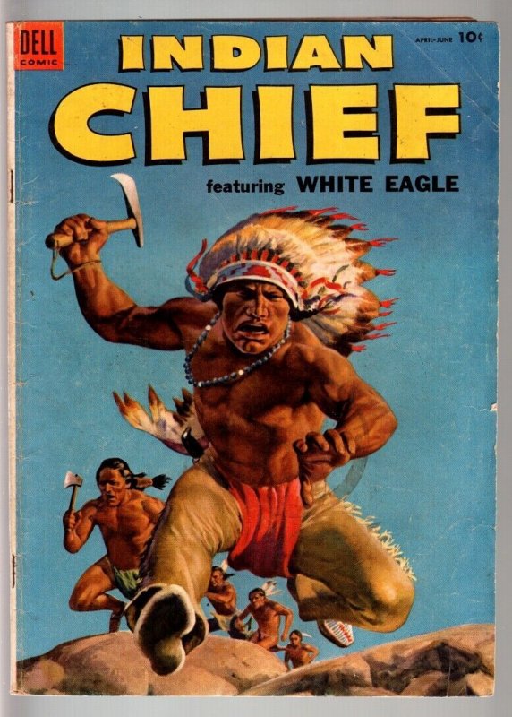 Indian Chief #14 (Dell Comics), raw comic book in VG condition — front cover