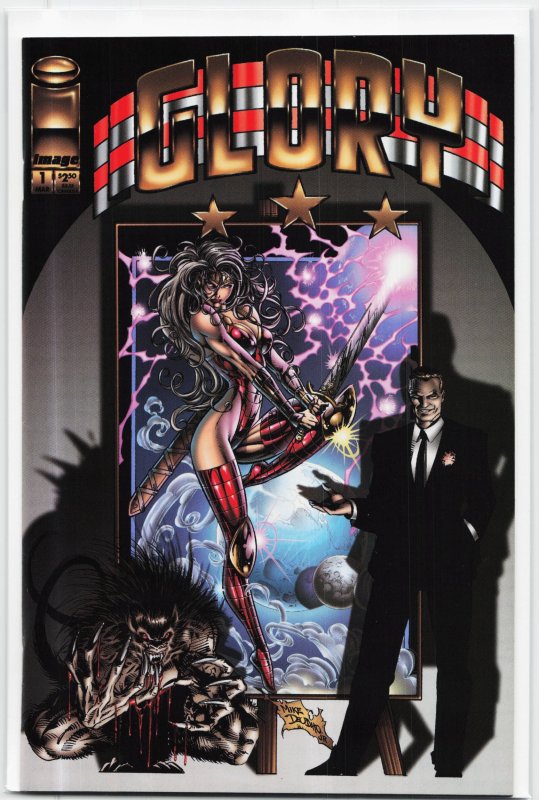 Glory #1 (Image Comics, 1995), raw, ungraded comic book — front cover