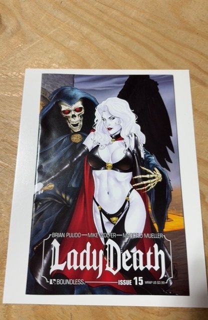 Lady Death #15 (2012), raw comic book in NM condition — front cover