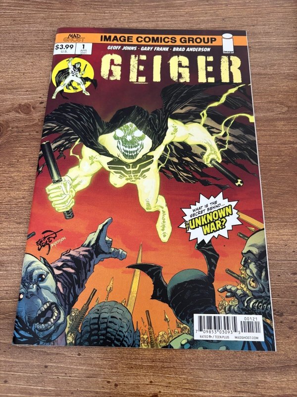 Geiger #1 (Image Comics, 2021), raw comic book in NM condition — front cover